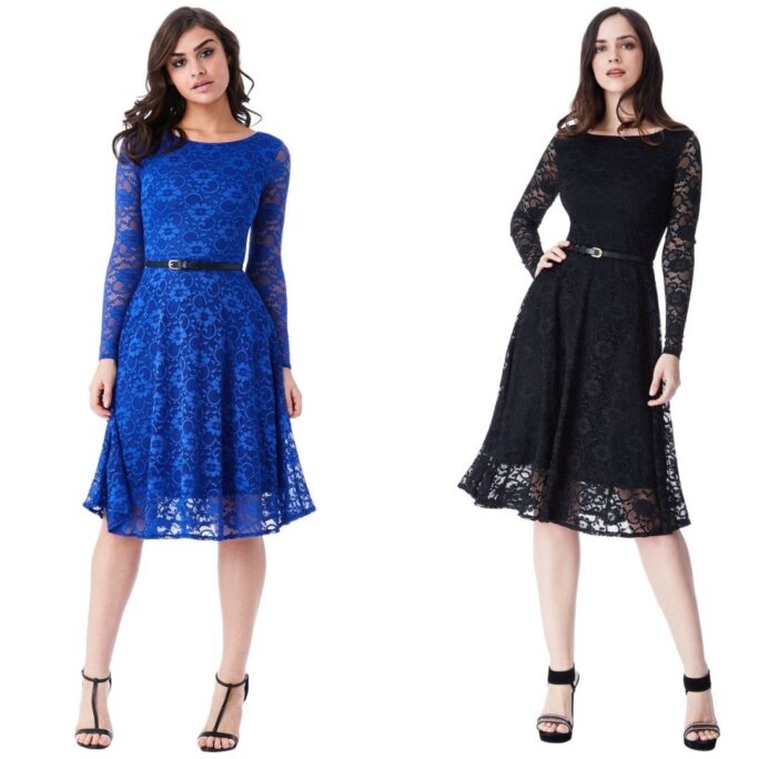 DAY TO EVENING LACE DRESS DR621