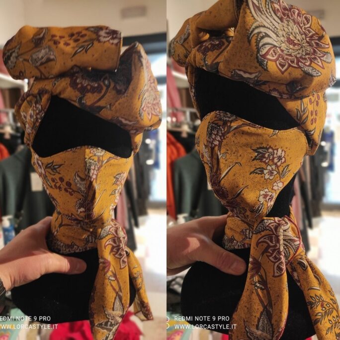 Coordinato fascia/foulard e mascherina