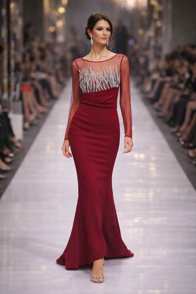 GODDIVA LONG SLEEVED EMBELLISHED MAXI DRESS dr 975