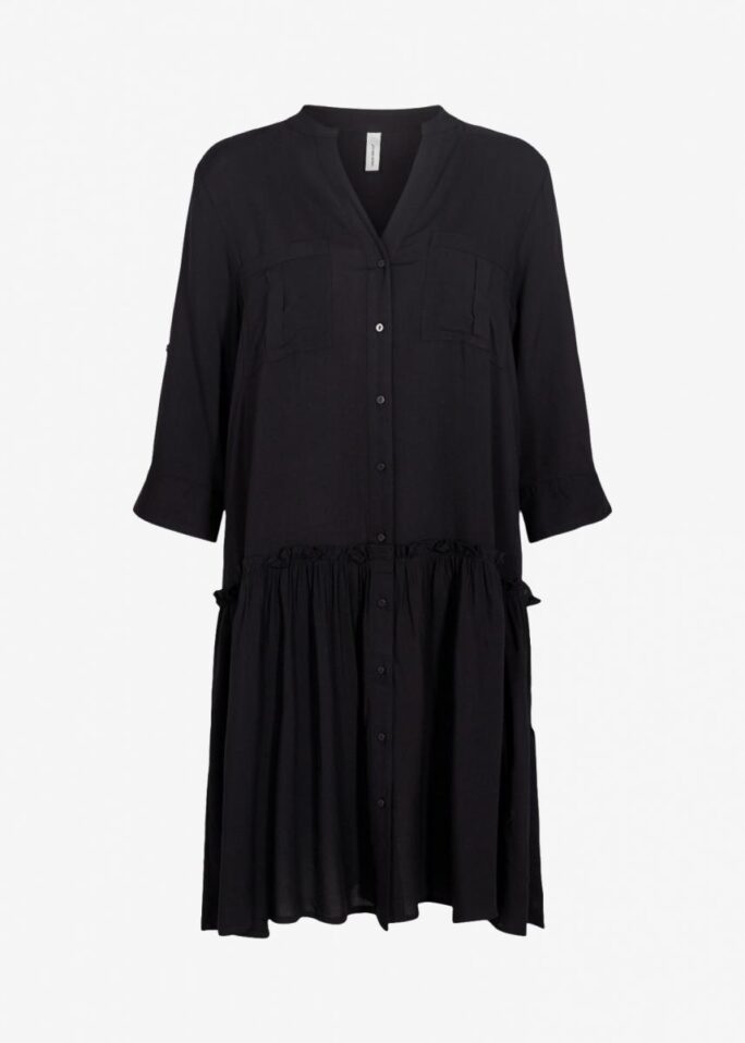 Vestito Nero in Viscosa Sostenibile - Taglie dalla S alla XXL - Lorcastyle