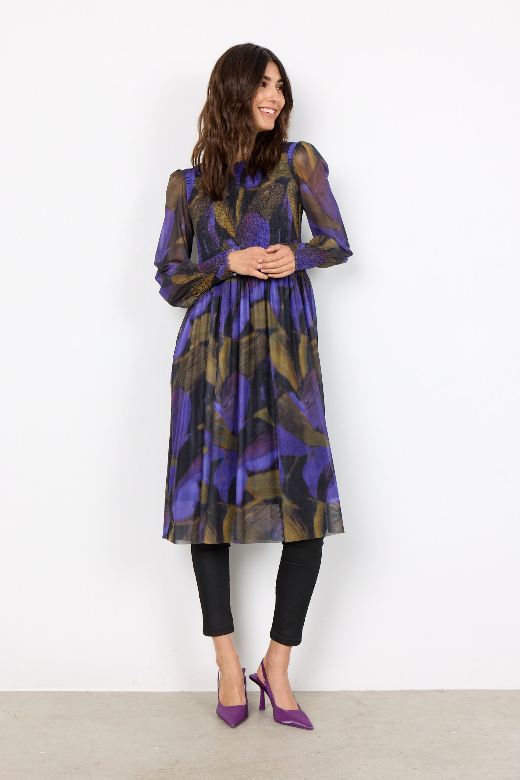 SC-Alda aop 46: Abito Elegante in Poliestere Riciclato - immagine 6