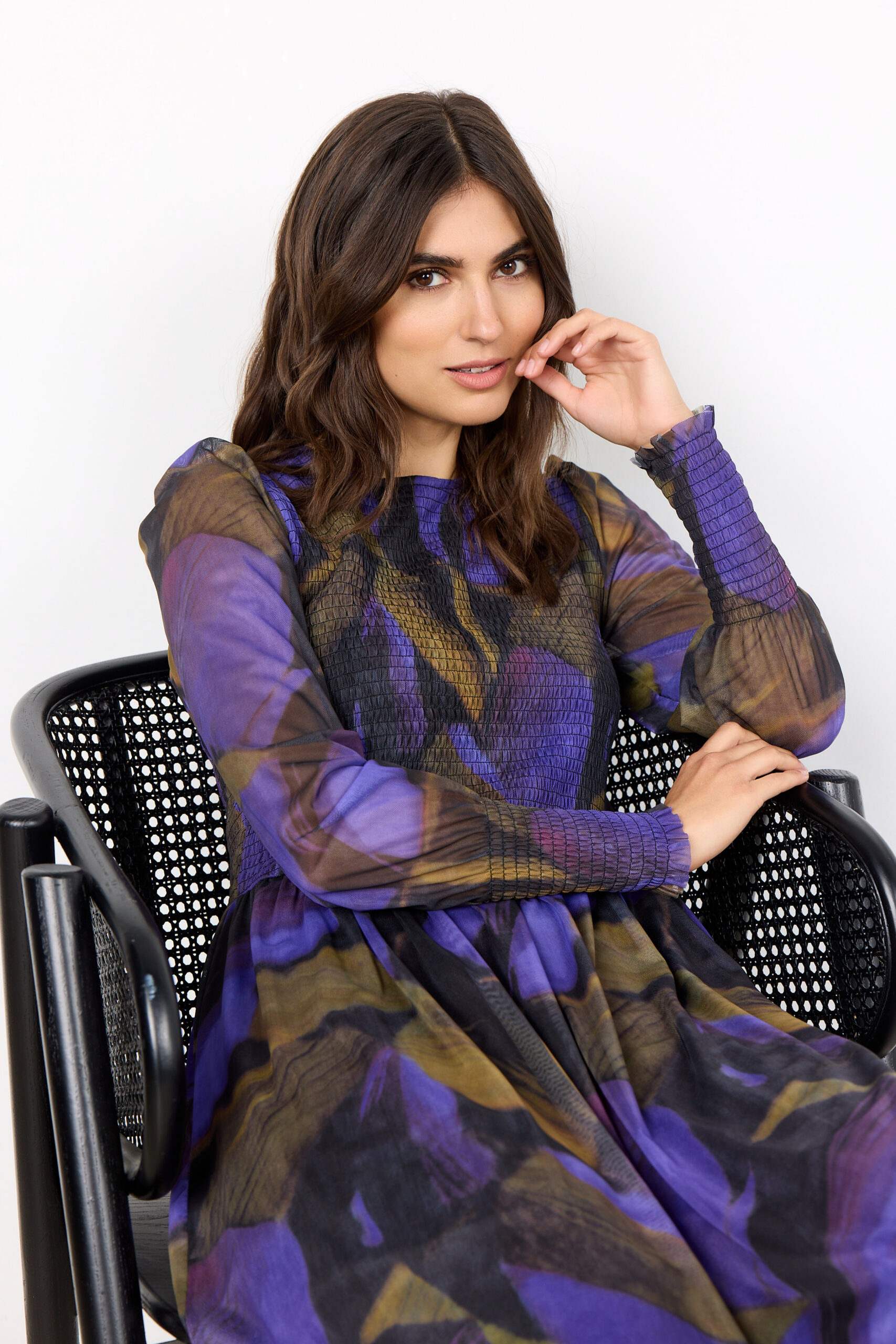 SC-Alda aop 46: Abito Elegante in Poliestere Riciclato - immagine 4