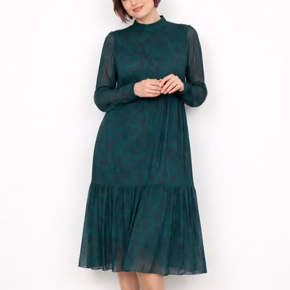 Abito SC-Alda aop 44: Classicismo Incontra Sostenibilità