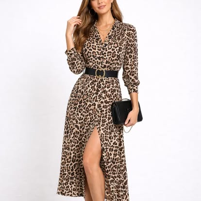 SC-Flavia 2 – Vestito Camicia Midi in Viscosa Sostenibile