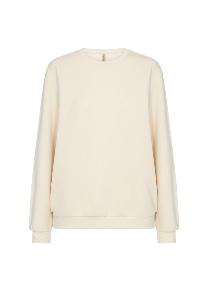 SC-Banu 185 – Felpa in modal con stampa “Femme” – Blu notte e crema (taglie S-XXL)