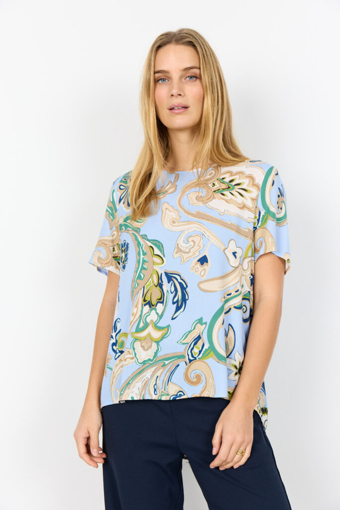 Blusa Donna Fantasia Paisley Soyaconcept SC-CASJA 1 in Viscosa ECOVERO™ – Elegante e Sostenibile