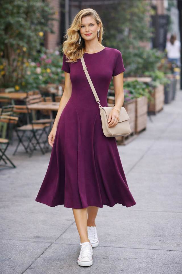 Abito midi Tensione in tessuto elasticizzato