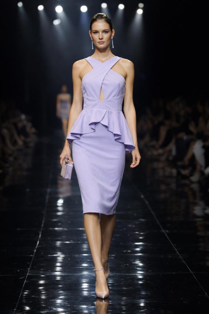 Vestito lilla cerimonia