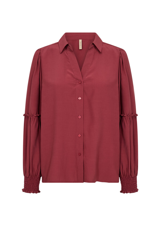 Camicia Donna SC-BARBEL 2 Elegante – Camicia con Dettagli Arricciati in Viscosa Soya Concept