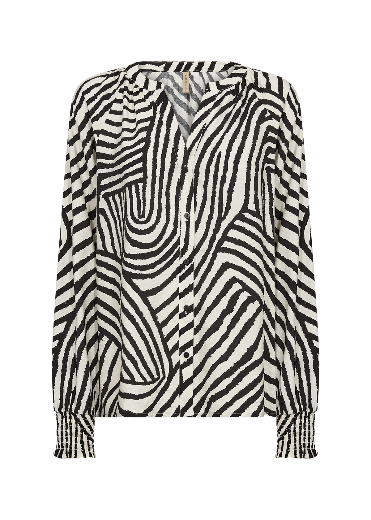 Blusa Donna SC-BECCA 1 Fantasia Zebra – Camicia Elegante in Viscosa Soya Concept - immagine 3
