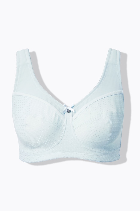 Reggiseno contenitivo Ulla Popken turchese pastello vista frontale