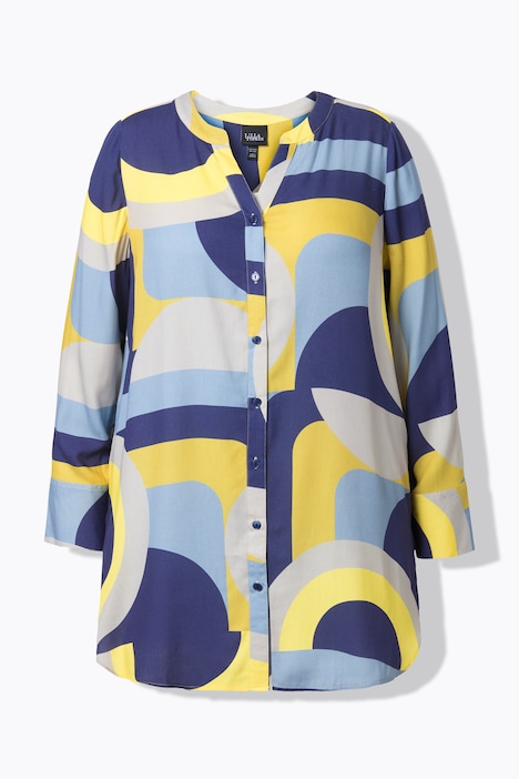 Blusa lunga grafica Ulla Popken universum vista frontale