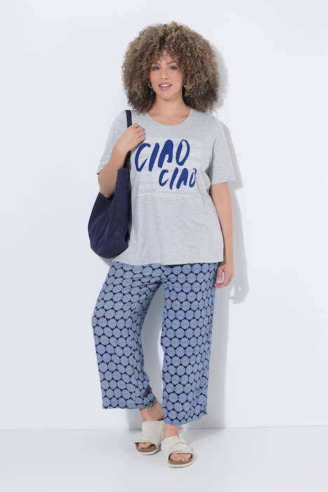 T-shirt Ciao Ciao girocollo a manica corta Ulla Popken 847941134