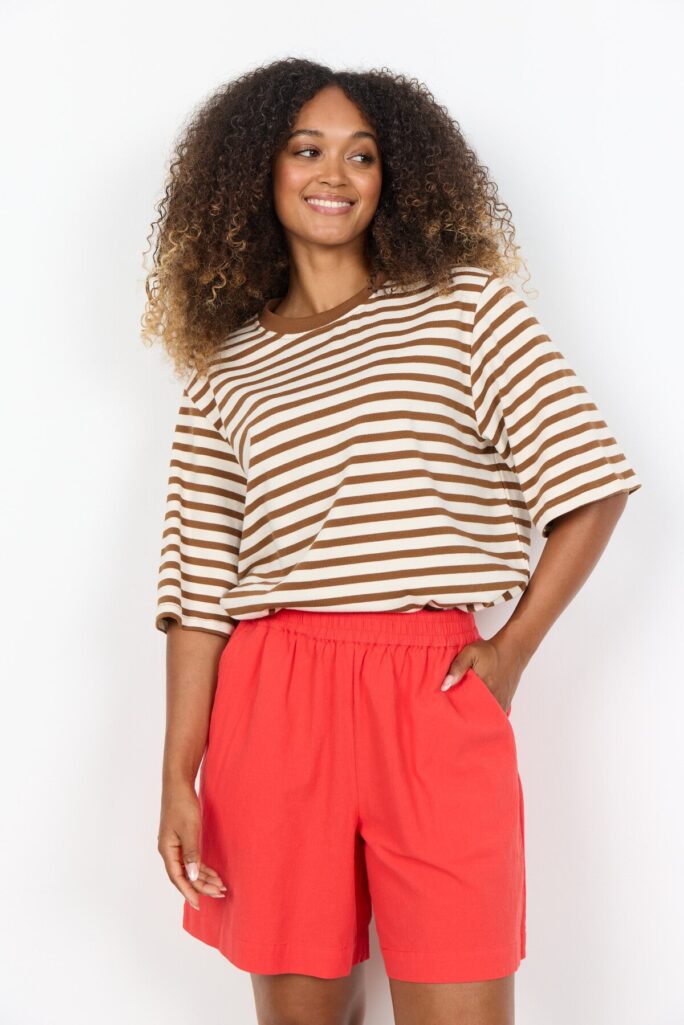 Shorts in cotone con vita elasticizzata Soya Concept SC-CISSIE 55-C