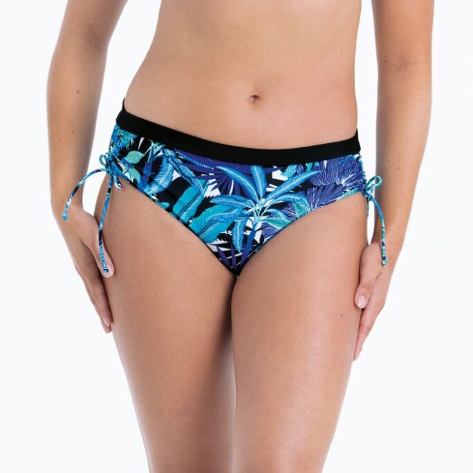 Slip Bikini EBRU Donna – Slip Mare Regolabile Vita Bassa Comfort | Modello Hipster