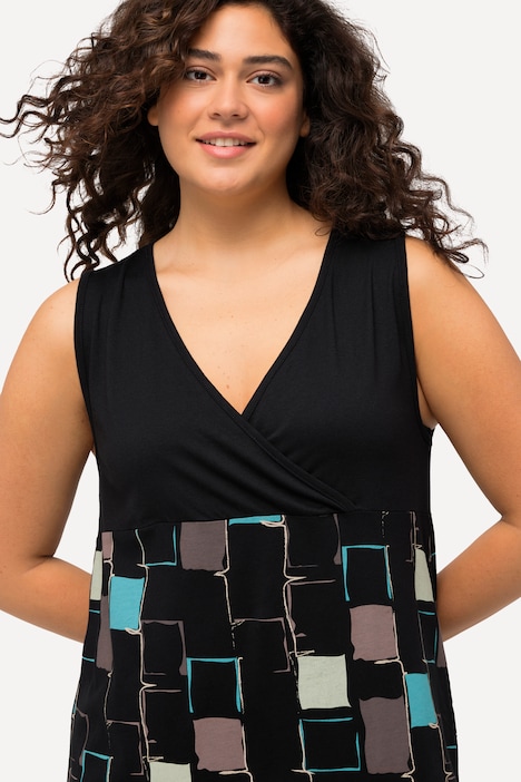 Ulla Popken bigshirt nero grafico taglia 48-50