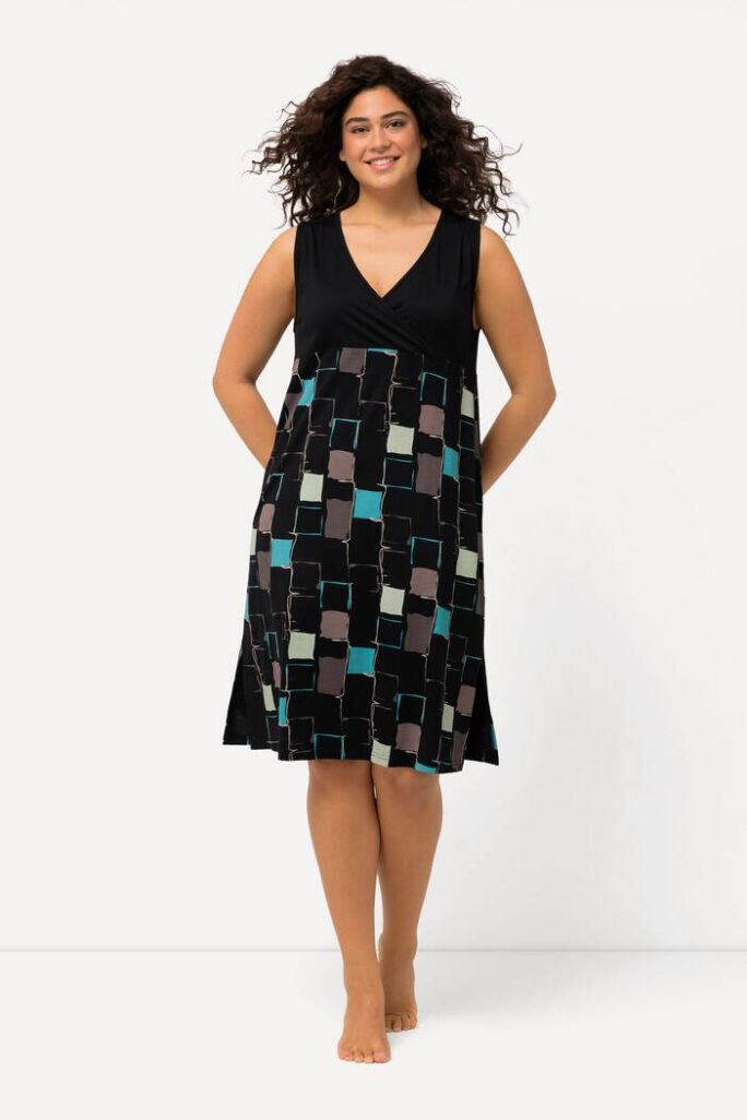 Ulla Popken bigshirt nero grafico taglia 48-50