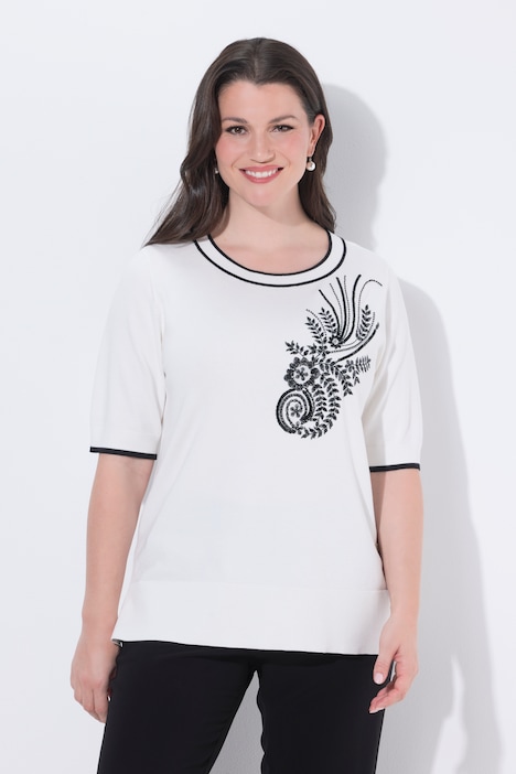 Maglia Ulla Popken da campionario bianco sporco in maglia fine