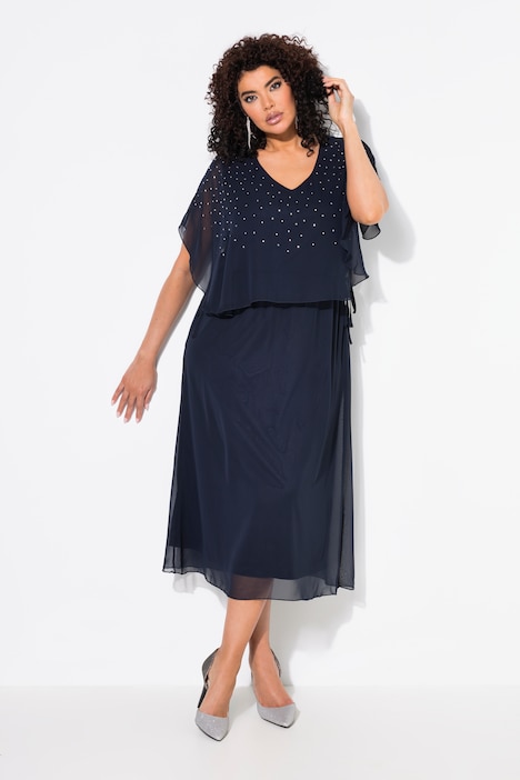 Maxi abito Ulla Popken blu notte taglia 48-50