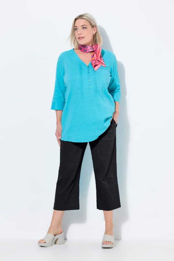 Ulla Popken pantaloni 7-8 neri taglia 48-50