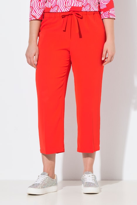 Ulla Popken pantaloni 7/8 rosso scarlatto campionario