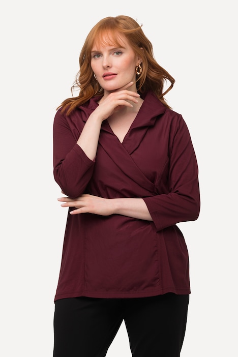 Ulla Popken t-shirt rosso ciliegia scuro taglia 48-50