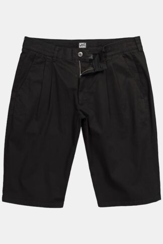 Bermuda uomo baggy fit twill nero JP1880 taglia L campionario JP1880 vista frontale