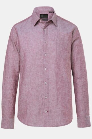 Camicia uomo in misto lino rosa JP1880 taglia L campionario JP1880 vista frontale