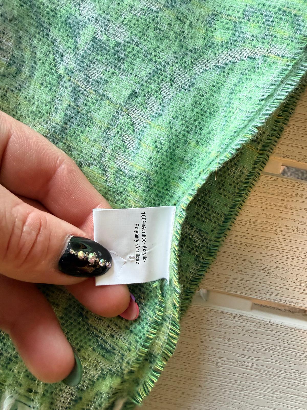 Foulard paisley La Sciarperia verde dettaglio 3