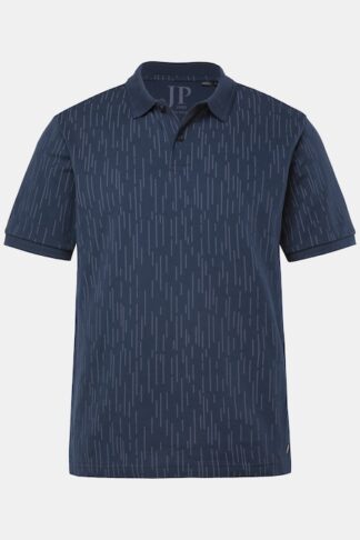Polo uomo fantasia piqué blu JP1880 taglia L campionario JP1880 vista frontale