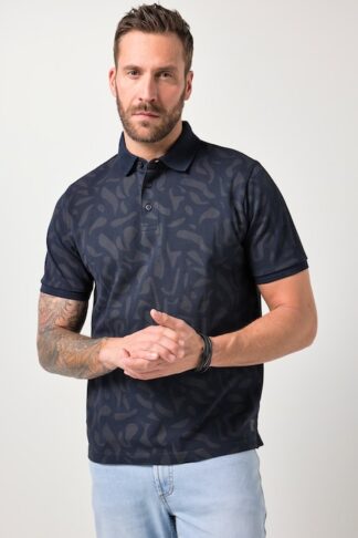 Polo uomo fantasia piqué blu JP1880 taglia L campionario JP1880 vista frontale
