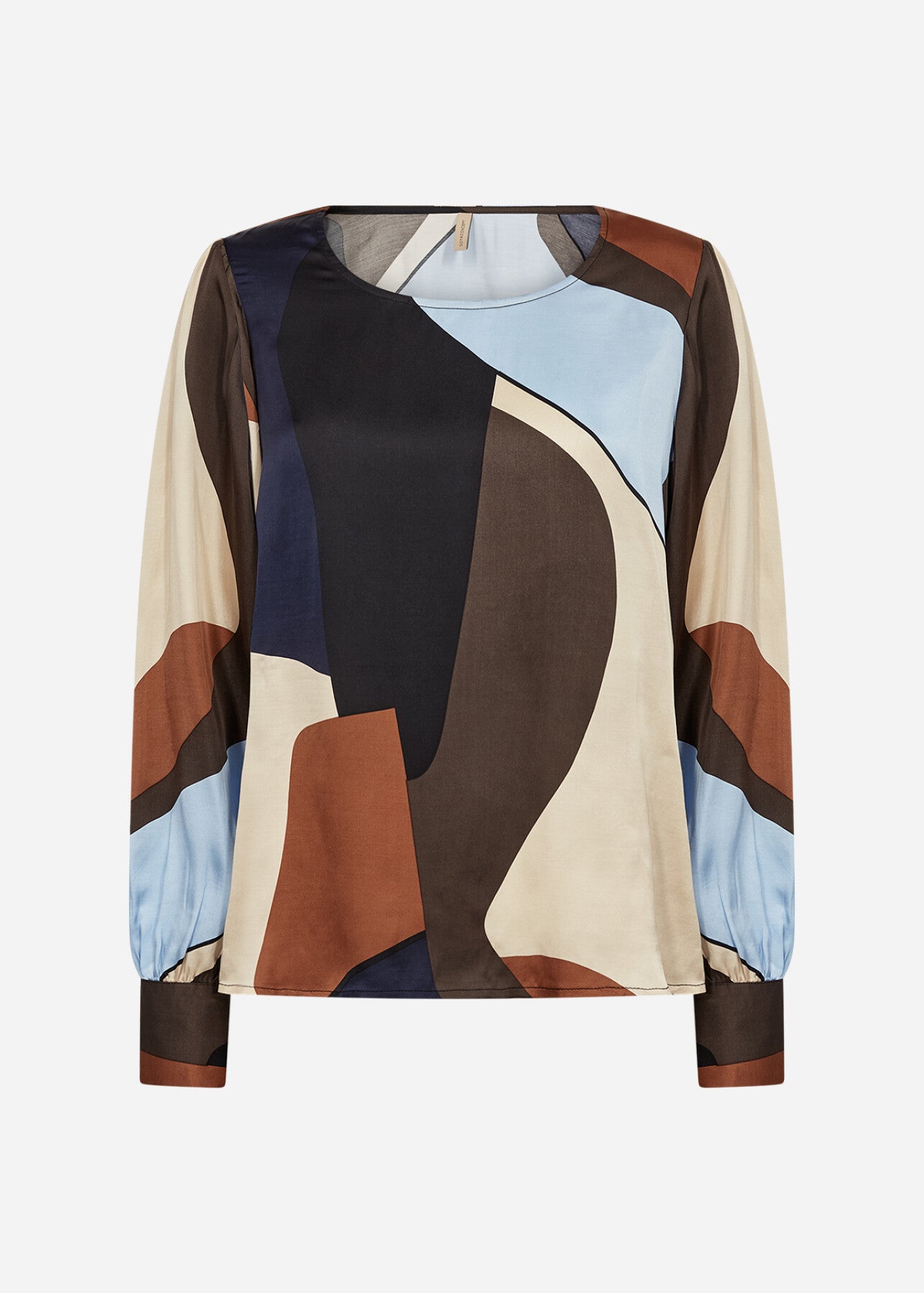 Blusa Soya Concept SC-Bell 1 azzurro chiaro indossata di lato