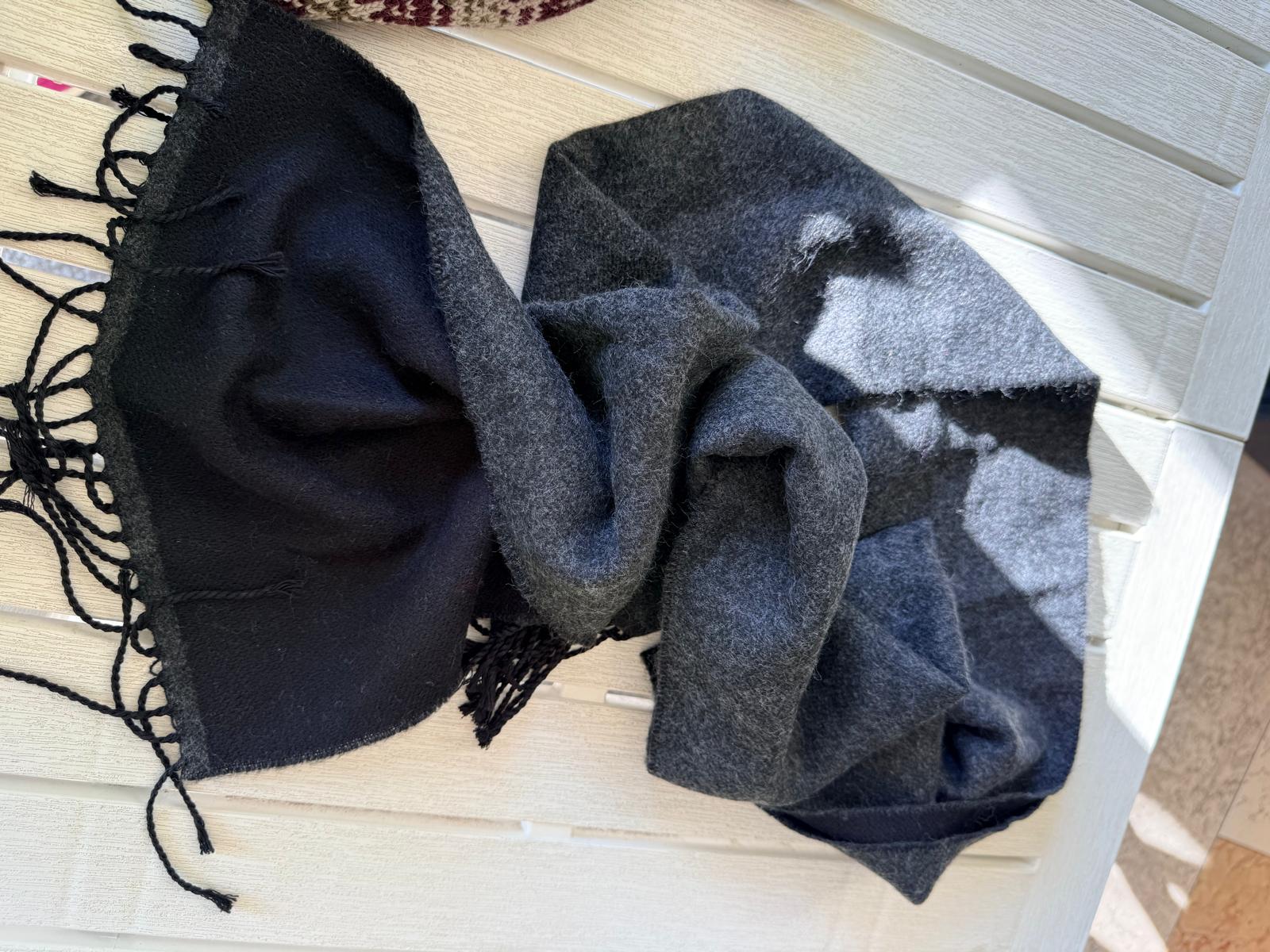 Sciarpa bicolore Soya Concept blu e grigio