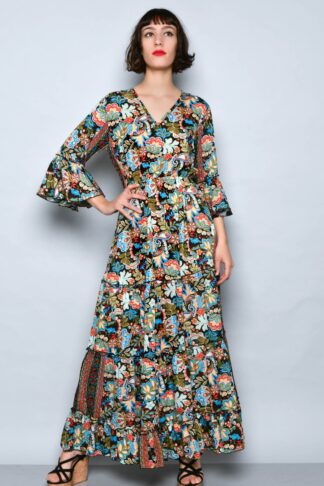 Abito HHG VPJ-018 multicolore indossato