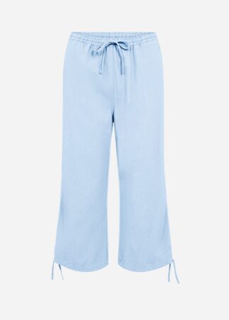 Pantaloni cropped in cotone Soya Concept SC-Cissie 1-C azzurro chiaro colore Azzurro chiaro