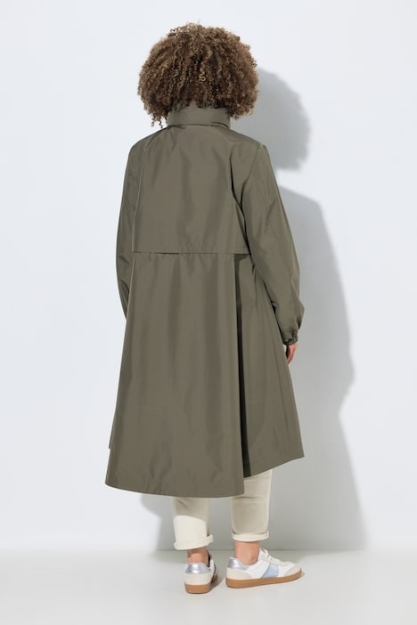 Cappotto HYPRAR collo alto taglio svasato coulisse in vita Ulla Popken 851766192 - immagine 3