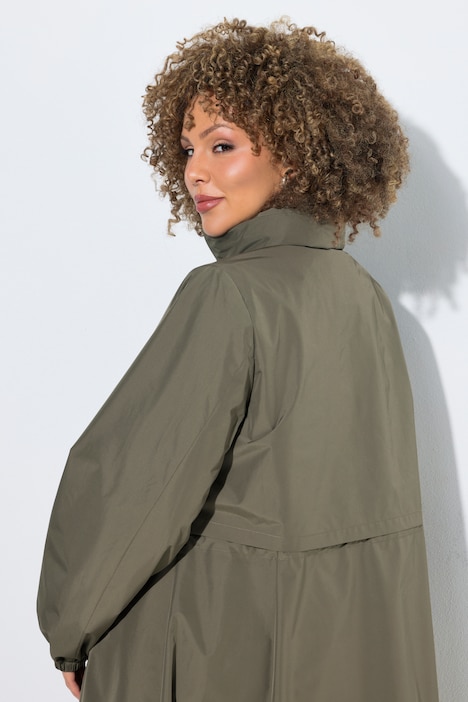 Cappotto HYPRAR collo alto taglio svasato coulisse in vita Ulla Popken 851766192 - immagine 4