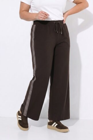 Pantaloni crop bande laterali gamba ampia coulisse regolabile Ulla Popken 852223115