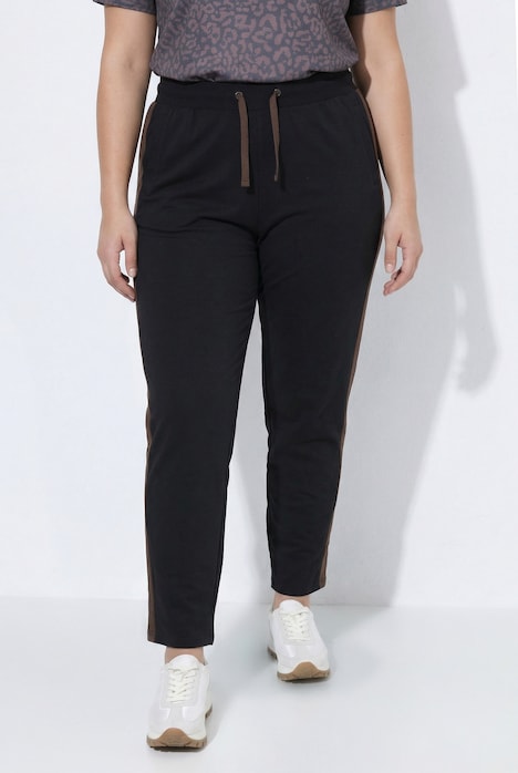 Pantaloni joggers sportivi bande laterali coulisse regolabile Ulla Popken 852251100