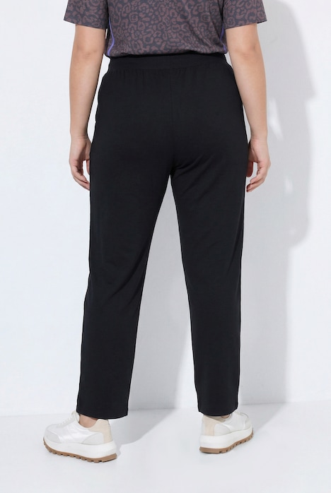 Pantaloni joggers sportivi bande laterali coulisse regolabile Ulla Popken 852251100 - immagine 3