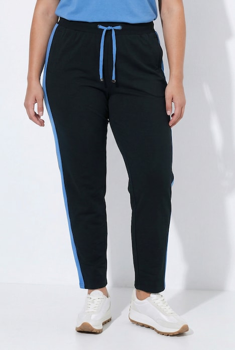 Pantaloni joggers sportivi bande laterali coulisse regolabile Ulla Popken 852252100