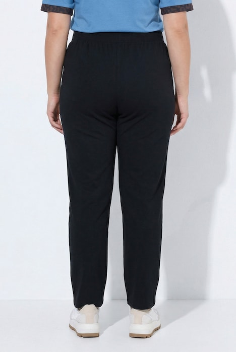 Pantaloni joggers sportivi bande laterali coulisse regolabile Ulla Popken 852252100 - immagine 3