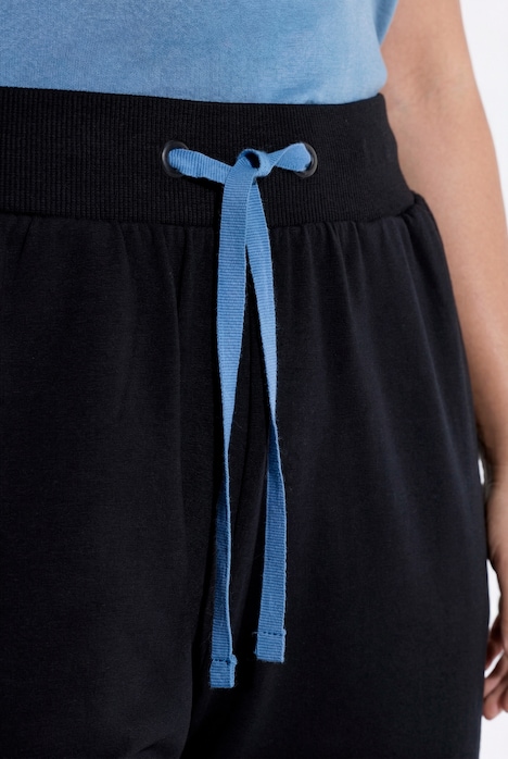 Pantaloni joggers sportivi bande laterali coulisse regolabile Ulla Popken 852252100 - immagine 2
