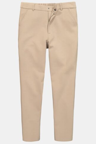 Pantaloni chino JP uomo in jersey sabbia, vista frontale