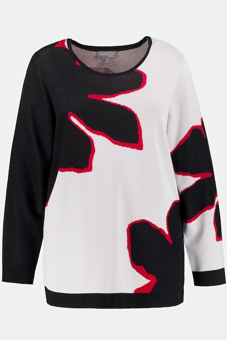 Ulla Popken Pullover con piping a contrasto - immagine 2