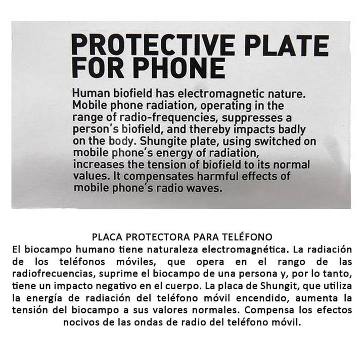 Piastrina adesiva rotonda in shungite Vives - immagine 3