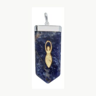 Ciondolo Madre Terra in sodalite placcato argento Vives