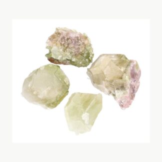 Calcite verde lime grezza di piccole dimensioni Vives