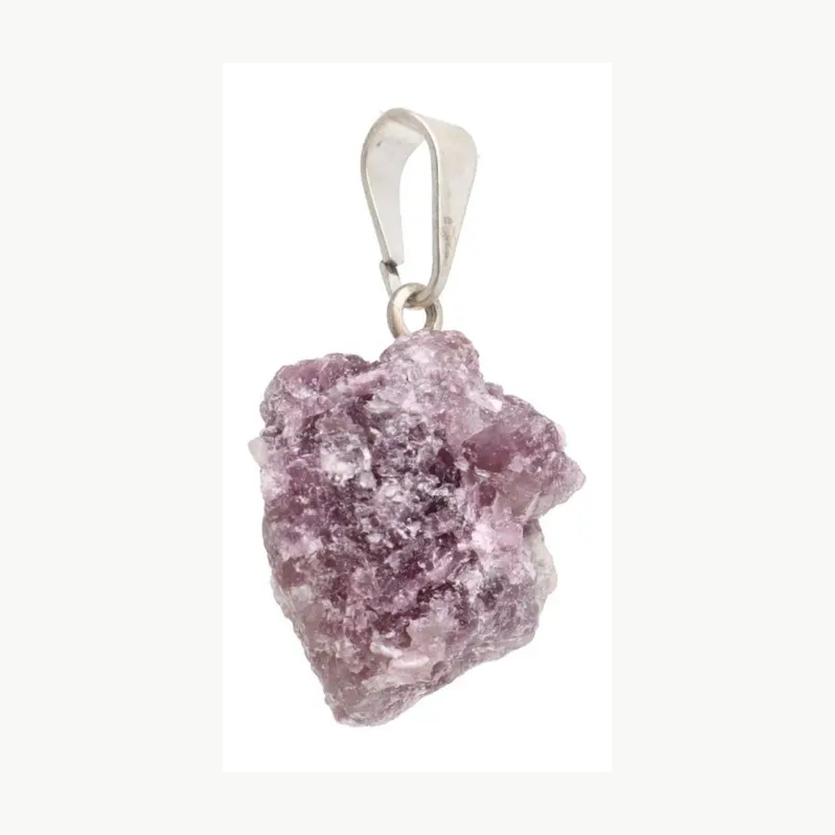 Ciondolo in lepidolite grezza Vives
