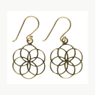 Orecchini Fiore della Vita in bronzo Vives